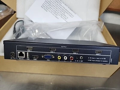 4 Channel TV Video Wall Controller 2x2 1x3 1x2 HDMI DVI VGA USB Video Processor - Image 1 of 4