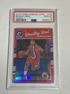 Bradley Beal 2016/17 Panini Donruss Optic Purple Prizm PSA 10 POP 5 Suns Wizards