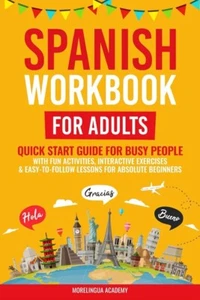 MORELINGUA ACADEMYSPANISH WORKBOOK FOR ADULTS - Picture 1 of 2