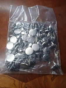Jeans Buttons Replacement, Instant No Sew Buttons for Pants 60-pcs 5/8". db - Picture 1 of 4