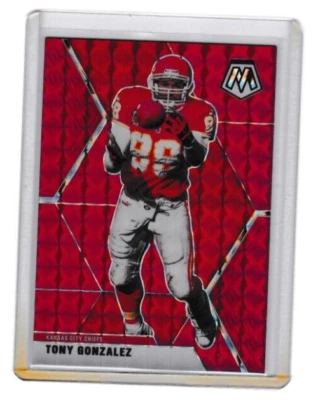 Panini Mosaic Red Prizm Tony Gonzalez 2020 2 08/80 combinación de colores Foto 1 de 2