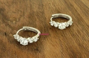NEW EARRINGS CANDONGA STYLE EXCLUSIVE FASHION ANTIALLERGIC SILVER COLOR BRILLANT - Picture 1 of 2