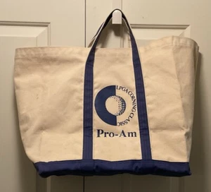 VTG LPGA Corning Classic Pro-Am Canvas Tote Bag 15x14” Gordon & Sons Made In USA - Picture 1 of 2