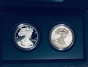 2012 American Silver Eagle Two Coin Proof Set San Fran Mint+COA - Picture 1 of 3
