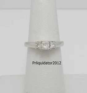 1/2CT Natural Diamond Solitaire Engagement Wedding Bridal Ring 14K White Gold - Picture 1 of 10