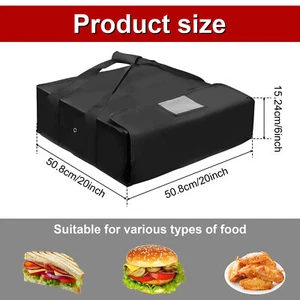 Large Pizza Food Delivery Bag with Hand Straps Waterproof Pizza Carrier· - Picture 1 of 11