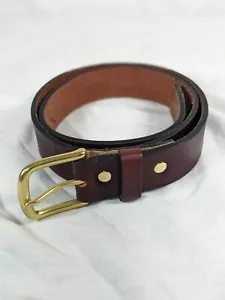 LA Apparel Classic Buckle Leather Belt Size L RSALBT01 - Picture 1 of 4