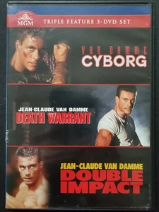 Van Damme Triple Feature 3-DVD Set Cyborg / Death Warrant / Double Impact R1 OOP - Picture 1 of 4