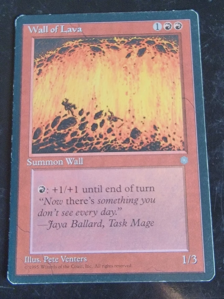 Wall of Lava 1995 Magic the Gathering MTG  - Image 1 of 1