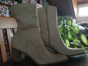 Stivali Pitone Beige Donna Taglia 36 - Imagen 1 de 10