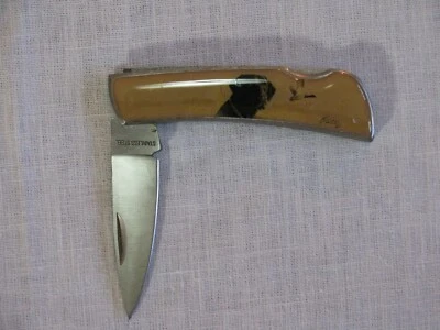 2-1/2" Lock Back Folding Pocket Knife w/Killen Black Labrador/Duck Art Handle r - Image 1 of 4