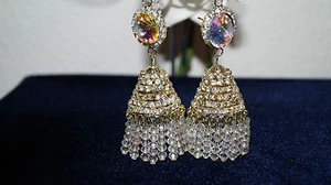 Bollywood Ohrringe orientlalisch indisch Jhumka NEU - Bild 1 von 4