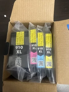 4pk 910XL Ink Cartridges for HP OfficeJet Pro 8010 8015 8020 8021 8022 8025 8028 - Picture 1 of 8