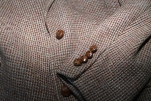 Vintage Harris Tweed Jacket Sportscoat Land's End Charter Collection 44 Long Ivy - Picture 1 of 8