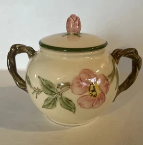 FRANCISCAN WARE Desert Rose Vintage Covered Sugar Bowl w/ Lid - Picture 1 of 6