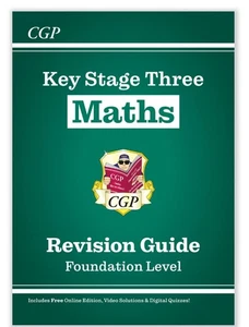 2 x CGP KS3 Maths Revision Foundation with Answer Key Stage + 10 minute tests  - Picture 1 of 8