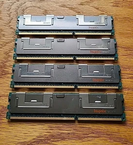 LOT OF 4 Hynix 32GB (4x8GB) HMT31GR7AFR4C-G7 2Rx4 PC3-8500R Server Ram FAST SHIP - Picture 1 of 3
