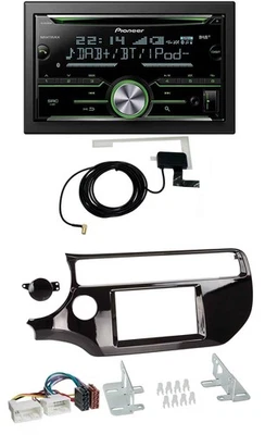 Pioneer CD USB MP3 Bluetooth 2DIN DAB Autoradio für Kia Rio UB ab 15 piano-schwa - Bild 1 von 4