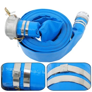 Manguera de descarga de retrolavado de PVC de 3" x 50 pies para piscinas con accesorios de pasador - Imagen 1 de 17