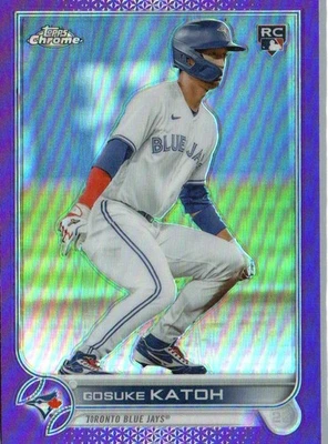 2022 Topps Chrome Update #USC42 Gosuke Katoh Purple Refractor - Image 1 of 2