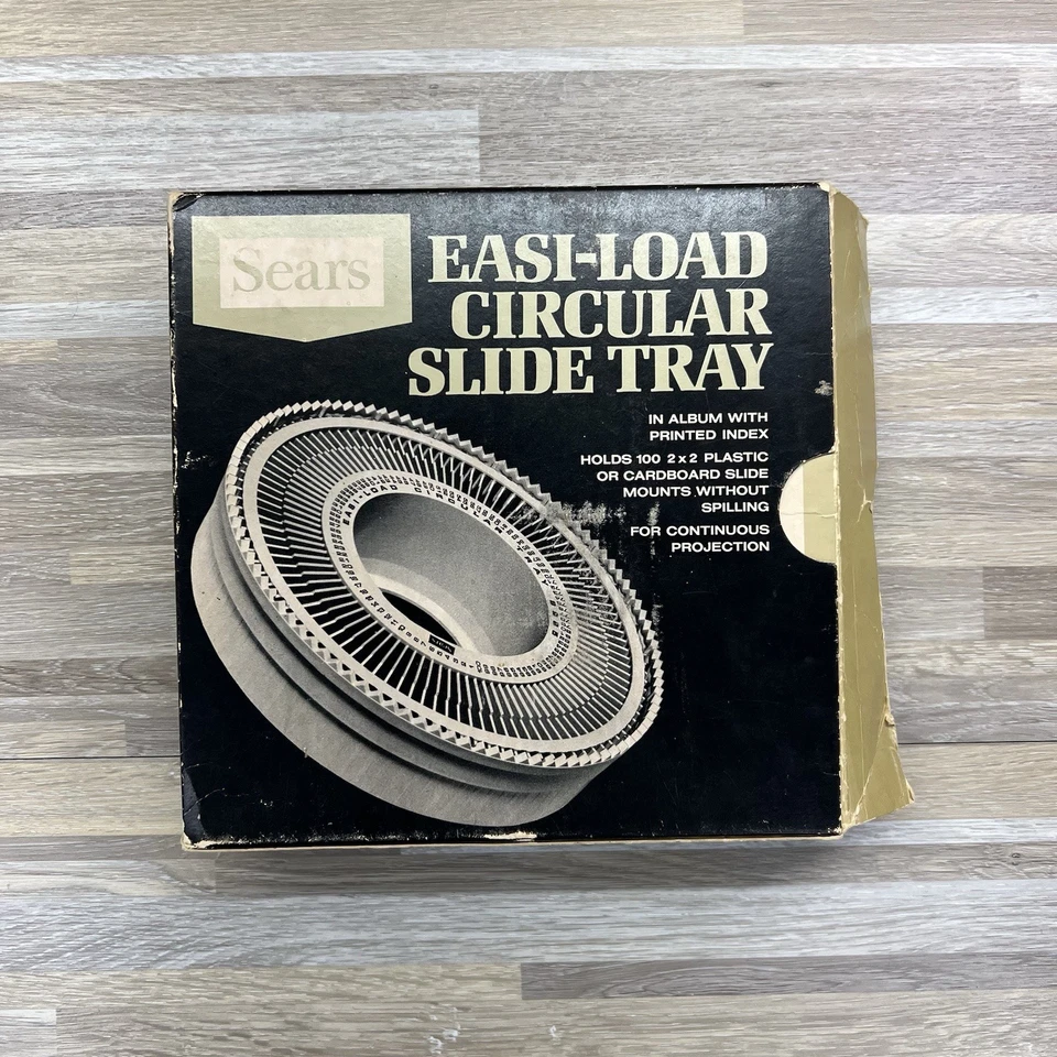 VTG Sears Easi-Load Circular Slide Tray 9985 Holds 100 2"x2" - 2D706 - Image 1 of 4