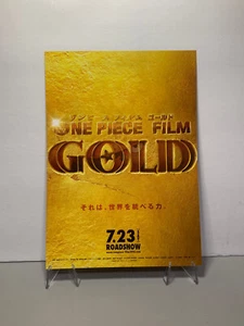 (A) Película Oro - Anuncio de película de una pieza / Flyer / Mini póster / Chirashi - Japonés - Imagen 1 de 2