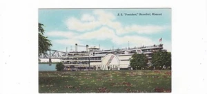 Annibale, Missouri cartolina d'epoca / barca fluviale pagaia ruota S.S. Presidente - Foto 1 di 2