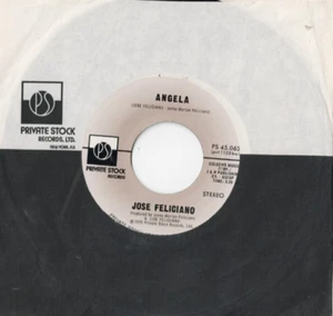 JOSE FELICIANO Angela 7" VINYL 70s FOLK ROCK - Picture 1 of 1