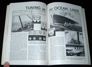 SS NORMANDIE & QUEEN MARY 1936 STABILIZER PICTORIAL TUNING UP AN OCEAN LINER - Picture 1 of 2
