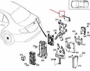 Unidad de control Go sin llave MERCEDES-BENZ E W213 A2139009007 NUEVO GENUINO - Imagen 1 de 2