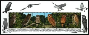 Liberia 1997 - Mi-Nr. 1907-1912 ** - MNH - Búhos / Búhos - Imagen 1 de 1