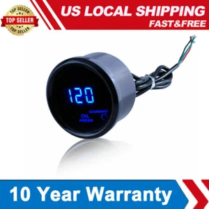 Medidor de presión de aceite digital de 2" 52 mm negro para automóvil camión 12 V PSI con sensor - Imagen 1 de 7