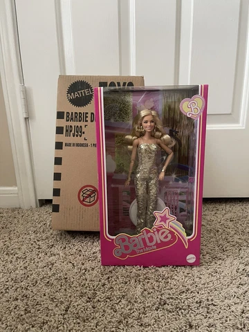 Barbie The Movie 2023 Margot Robbie As Barbie Doll Gold Disco Jumpsuit IN HAND! Cover