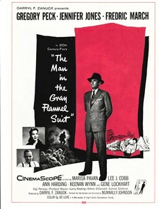 The Man in the Gray Flannel Suit Movie Print Ad Gregory Peck Jennifer Jones - Picture 1 of 1