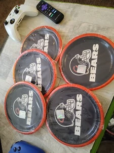 Chicago Bears Dessert Plates 5 Packs Of 8 - 6 7/8 Inch 40 Total - Picture 1 of 10