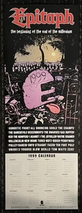 EPITAPH Records 13x36 Plattenladen Promo Poster 1999 Kalender Pop Hardcore PUNK - Bild 1 von 6