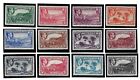 1938-48 Montserrat, Stanley Gibbons n°101-12 - série de 12 valeurs - MH*