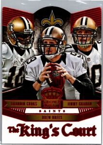 2014 Crown Royale The King's Court Red #20 Brandin Cooks/Drew Brees/Jimmy Graham