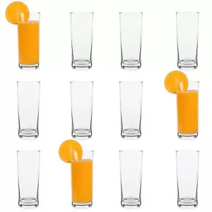 12x Classic Highball Glasses Modern Water Juice Cocktail Tumblers 360ml Clear - Picture 1 of 6