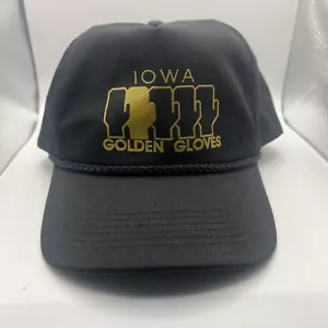 IOWA GOLDENE HANDSCHUHE SCHWARZ DRUCKKNOPFLASCHE MÜTZE NEW OLD STOCK ONE SIZE FITS ALL - Bild 1 von 9