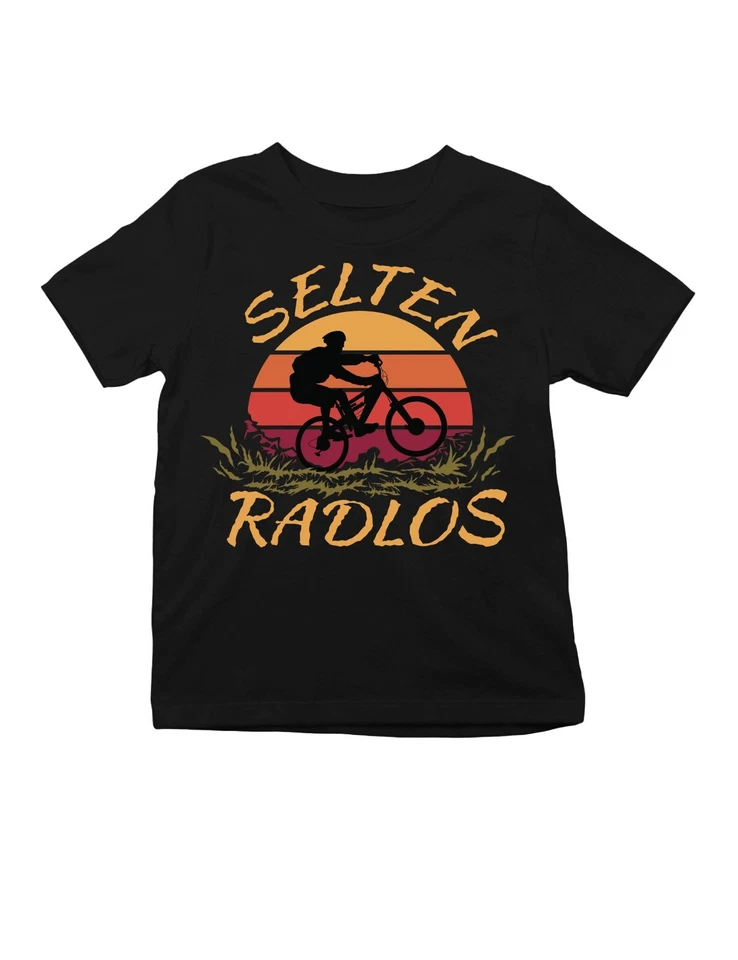 YOUTH DESIGNZ "Selten Radlos" Kinder T-Shirt mit Lustigen Print Logo Spruch Geschenk Sportlich