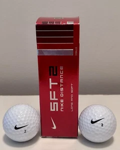 Nike SFT2 Distance Long And Soft Golf ba1ls White #2 Set of (2 Balls) - Picture 1 of 13