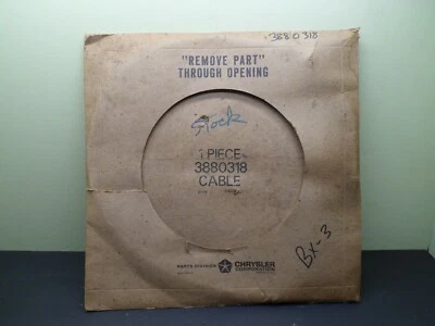 Cable freno estacionamiento delantero Dodge Chrysler Plymouth 3880318 1981 1982 81 82 K coche Foto 1 de 4