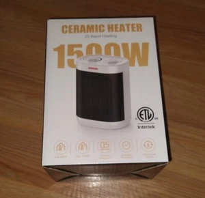 Intertek Ceramic Portable Heater 1500 Watt Electric Space Heater - Picture 1 of 2
