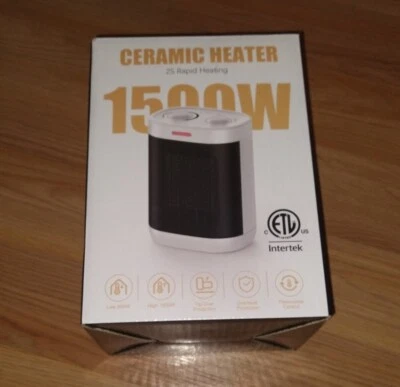 Intertek Ceramic Portable Heater 1500 Watt Electric Space Heater - Image 1 of 2