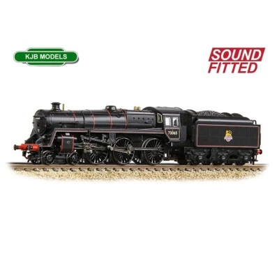 N Gauge Farish 372-730SF DCC Sound BR 5MT with BR1C Tender 73065 BR Black Loco - Image 1 of 4
