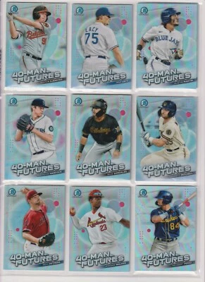 2021 Bowman Chrome Baseball 40-MAN FUTURES  Insert You Choose VEEN WLAKER LACY++ - Image 1 of 3
