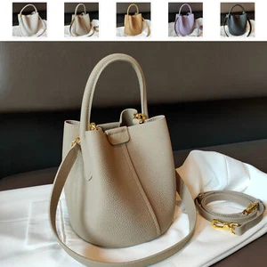 Kleine Echtleder Tasche Schultertasche Handtasche Eimer Mode Handtasche Crossbody - Bild 1 von 17