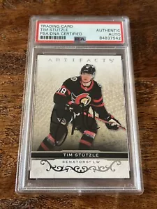 Tim Stutzle IP Signed UD Artifacts Card Psa Dna Coa Slab Senators Autographed - Picture 1 of 3