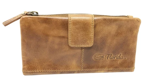 Women's University of Florida Gators Clutch Wallet Leather Snap Clutch Cover